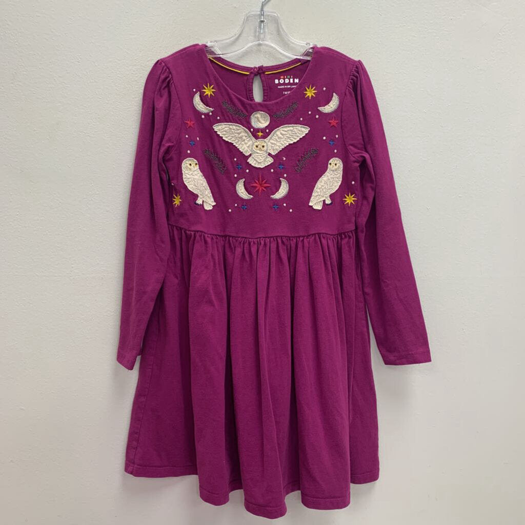 7-8: Owl Applique Dress