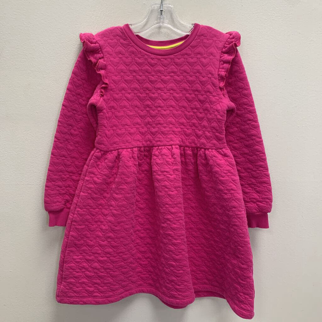 7-8: Heart Jacquard Sweatshirt Dress