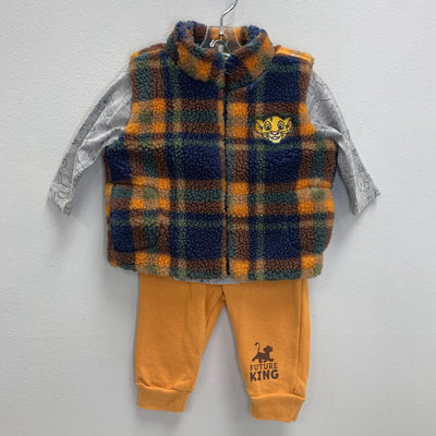 3/6M: Simba T-Shirt, Joggers + Fleece Vest