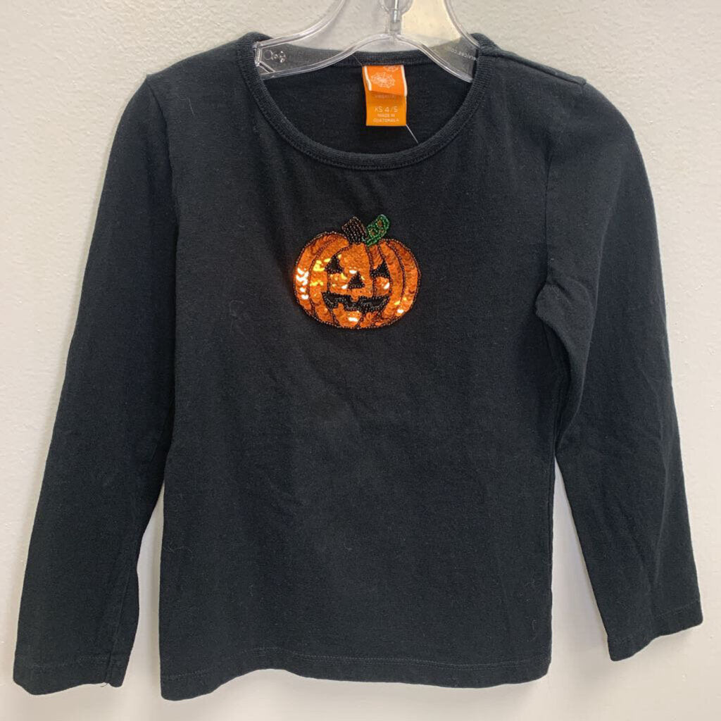 4-5: Sequin & Beaded Pumpkin T-Shirt