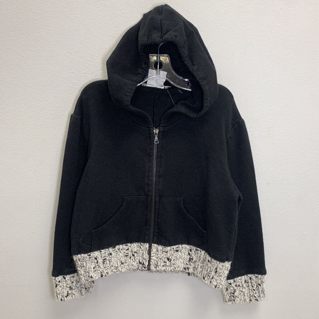 2-3: Knit Trim Zip Hoodie (Showroom Sample)