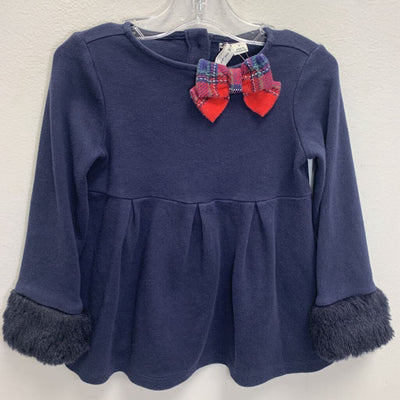 3: Faux Fur Cuff Bow Top