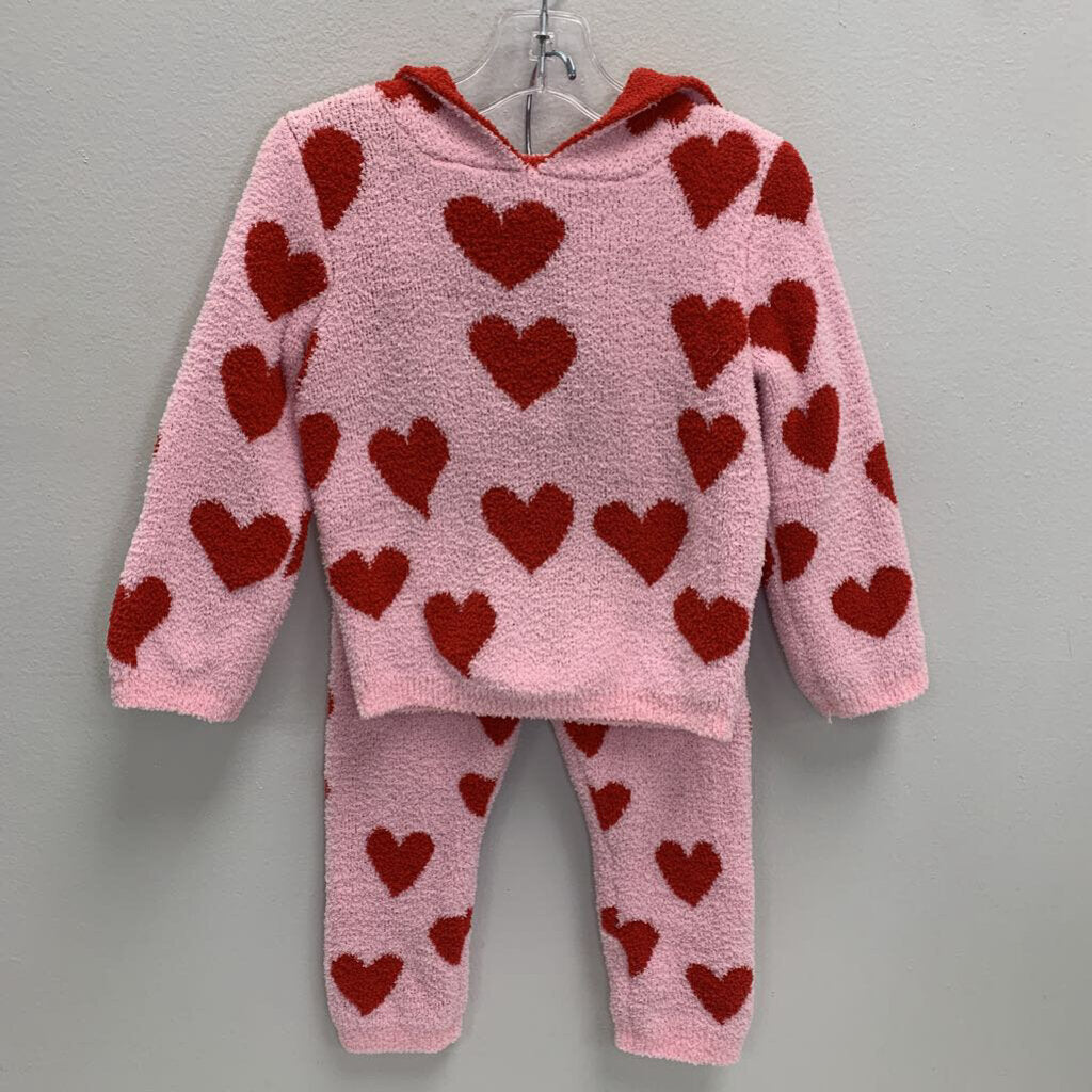 3: Sugar Heart Semi Cropped Shirred Hoodie + Leggings