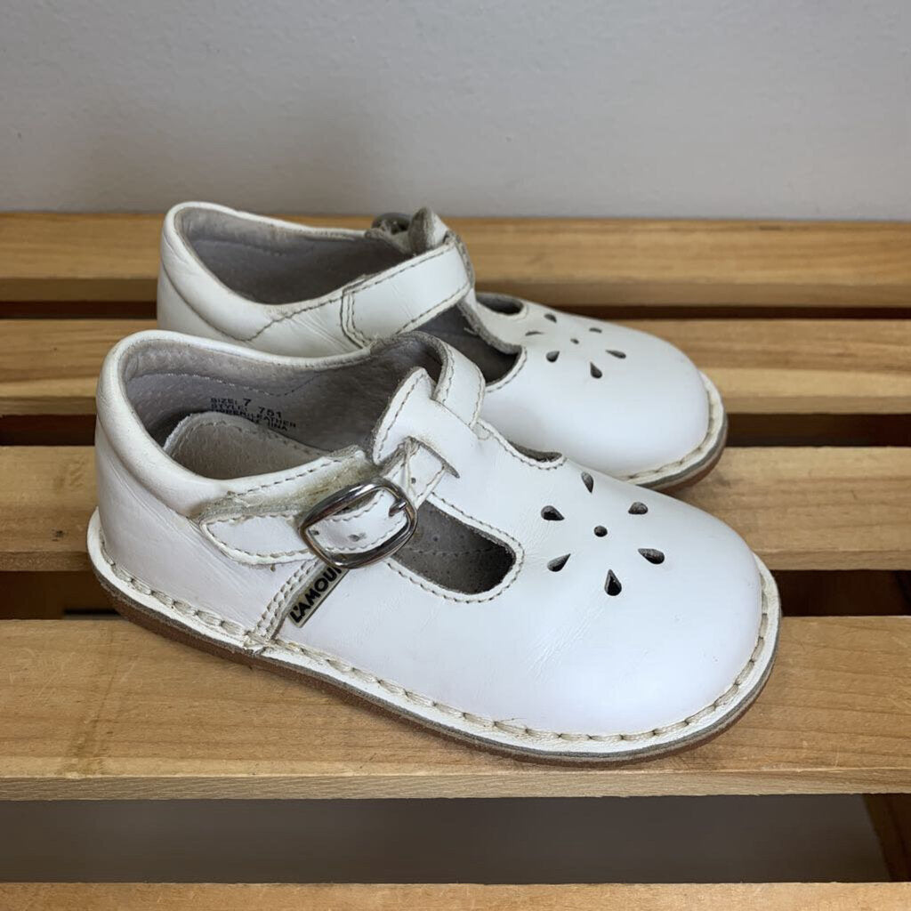 7: Leather T-Strap Mary Jane Shoes AS IS