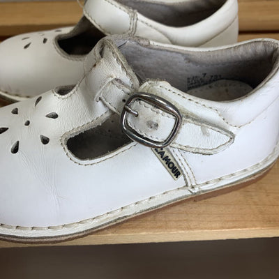 7: Leather T-Strap Mary Jane Shoes AS IS