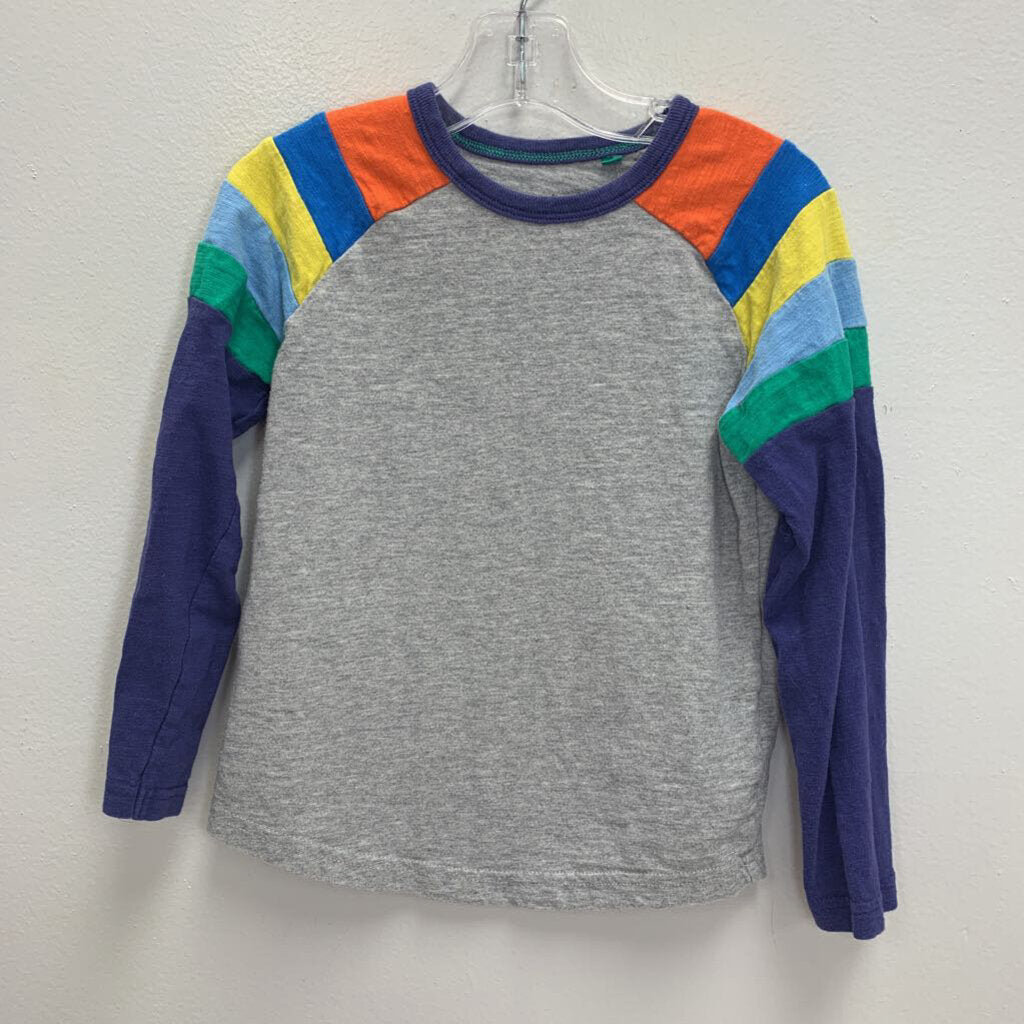 4-5Y: Rainbow Raglan Sleeve T-Shirt