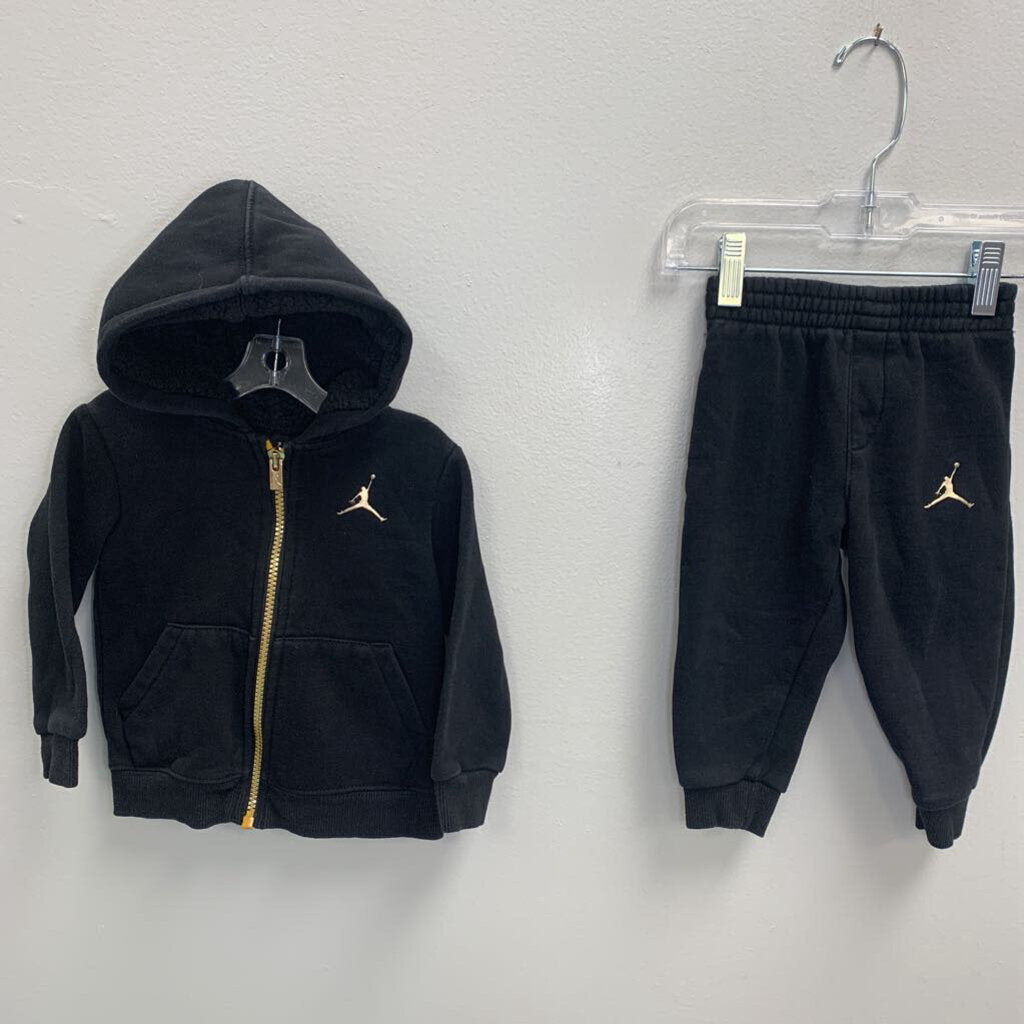 18M: Air Jordan Gold Zip Hoodie + Joggers