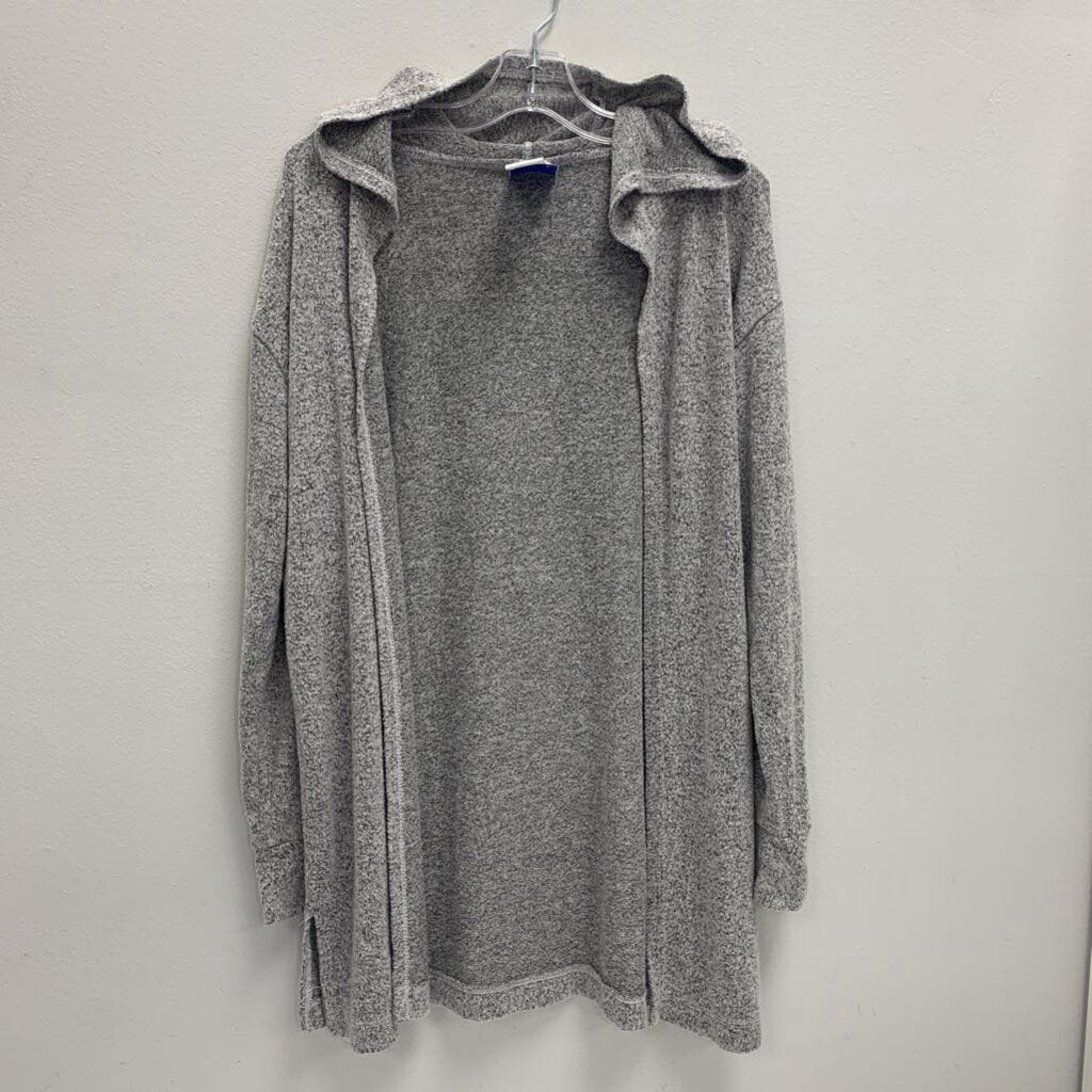 8-10: Open Front Hooded Cardigan