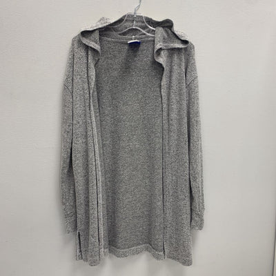 8-10: Open Front Hooded Cardigan