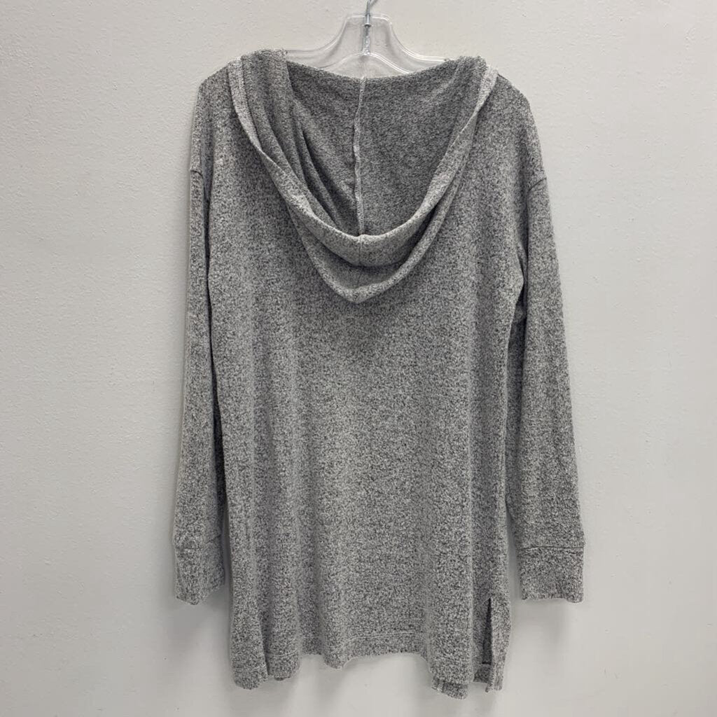 8-10: Open Front Hooded Cardigan