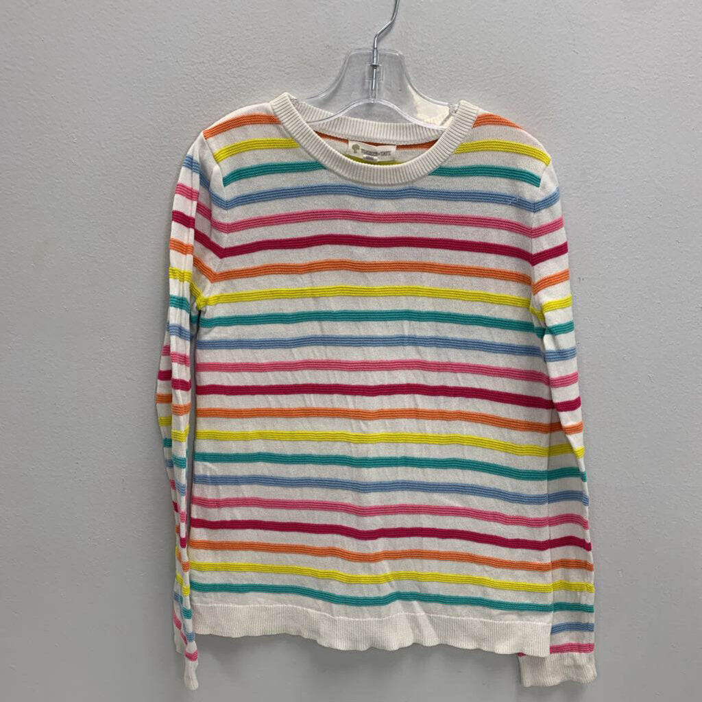 7: Lightweight Rainbow Striped Sweater