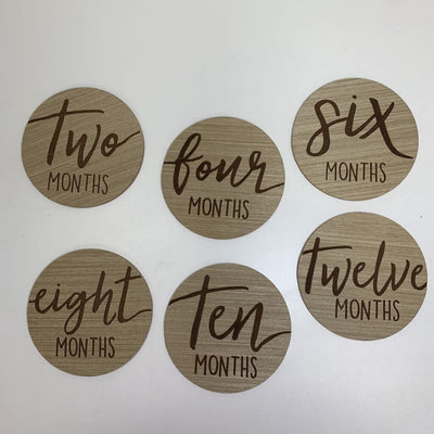 Wooden Baby Milestone Discs