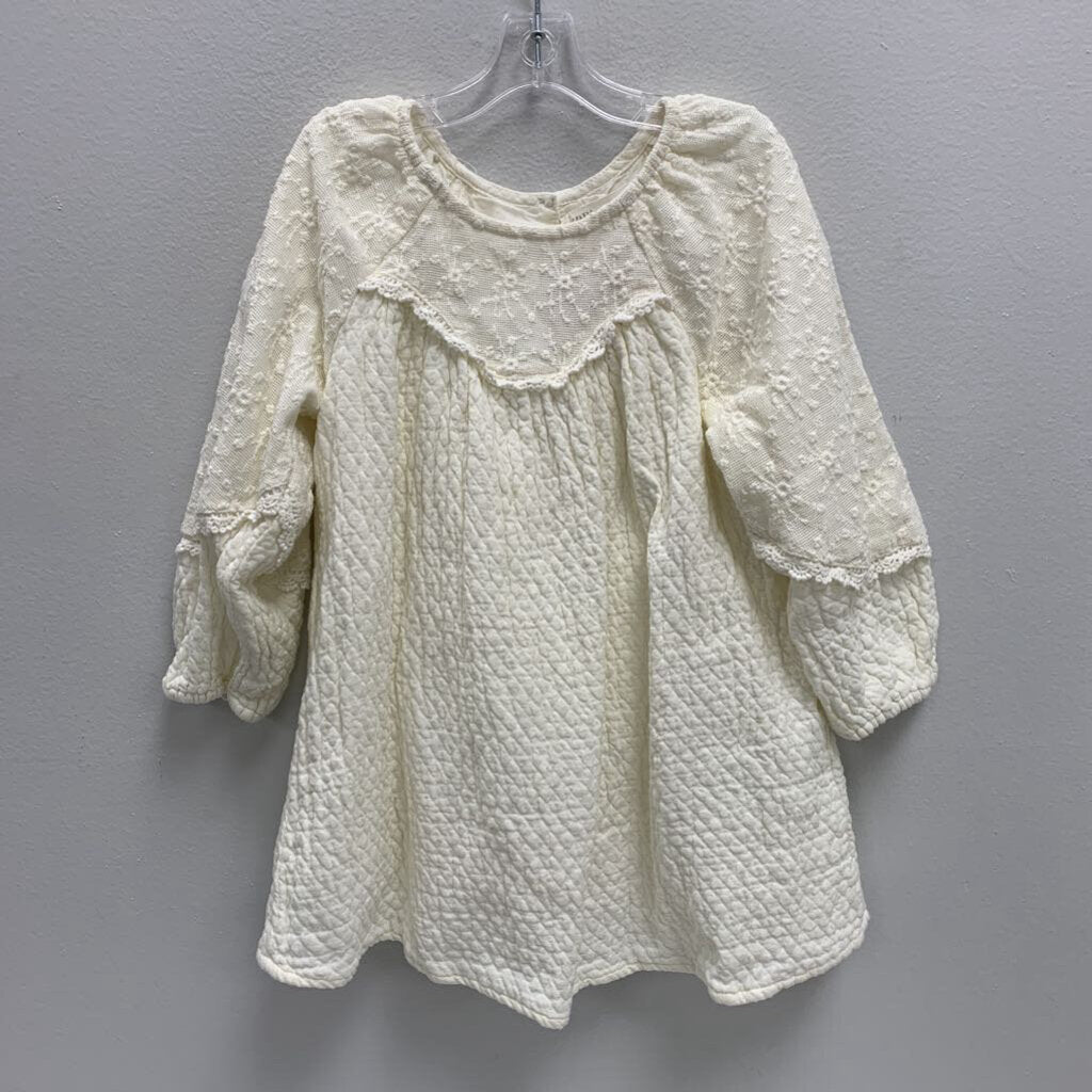 2-3: Embroidery & Lace Brocade Dress
