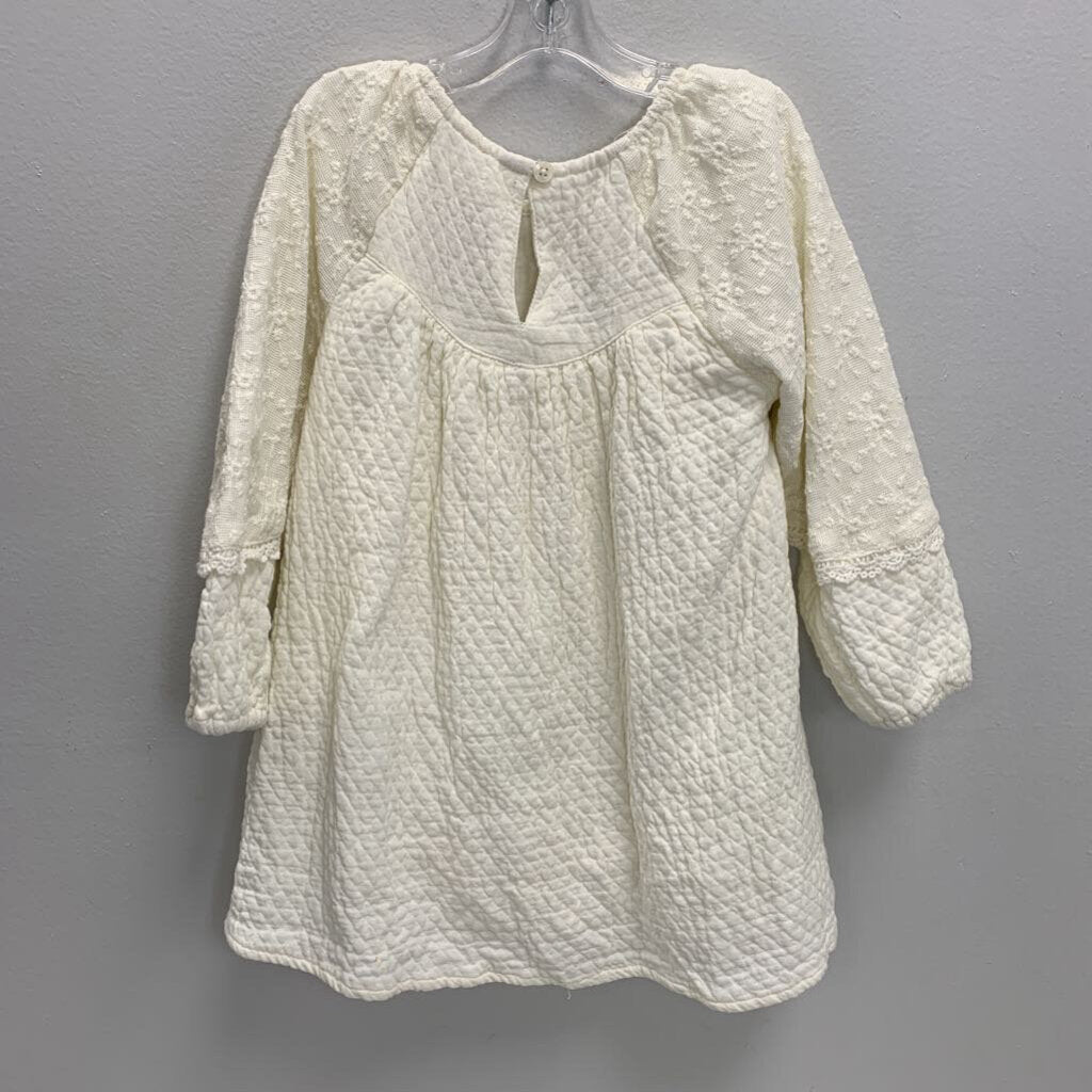 2-3: Embroidery & Lace Brocade Dress