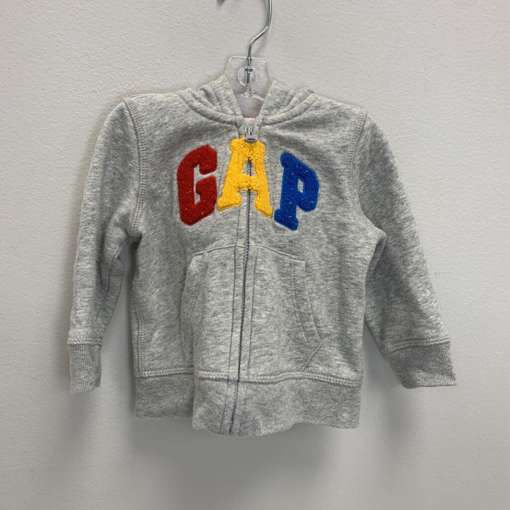 12-18M: Boucle Logo Zippered Hoodie