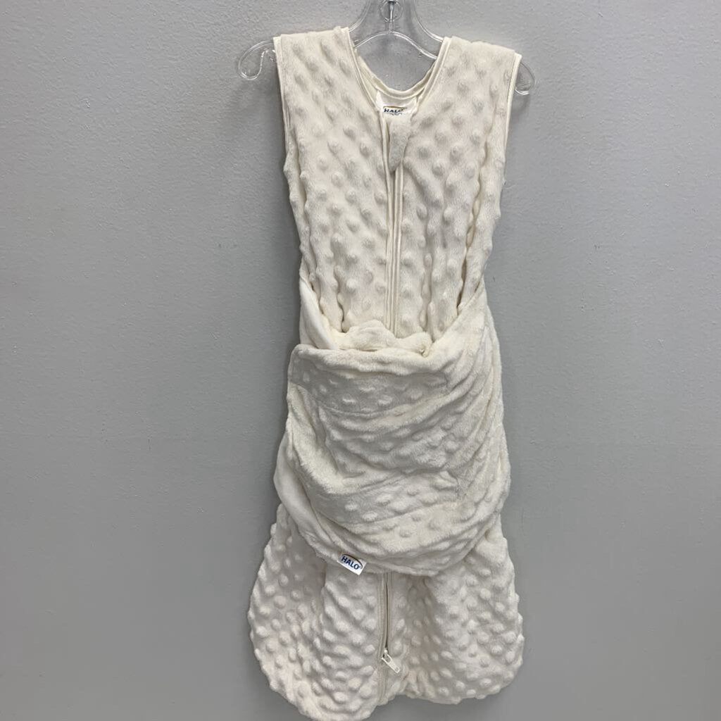 3-6M: SleepSack Swaddle Plushy Dot Velboa TOG 3.0