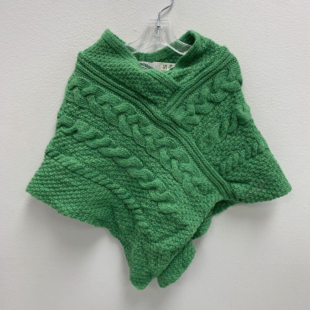 1-3Y: 100% Merino Wool Knit Poncho
