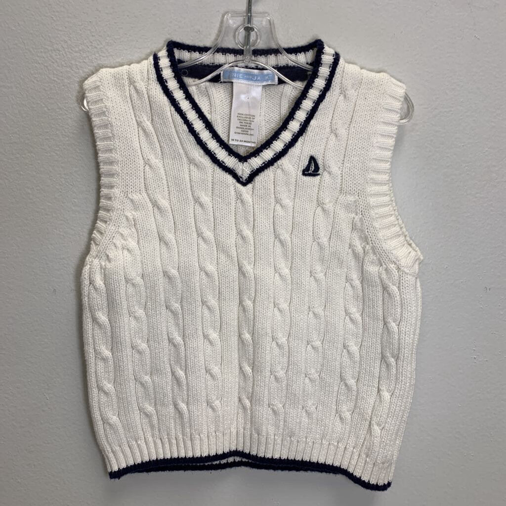 18-24M: Cable Knit Sweater Vest