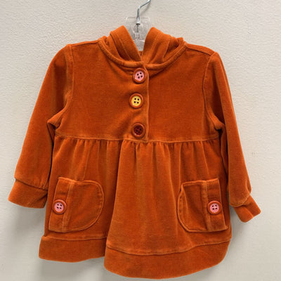 12-18M: Vintage Velour Hooded Top