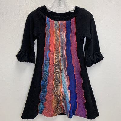 5-6: Snakeskin Print Knit Dress