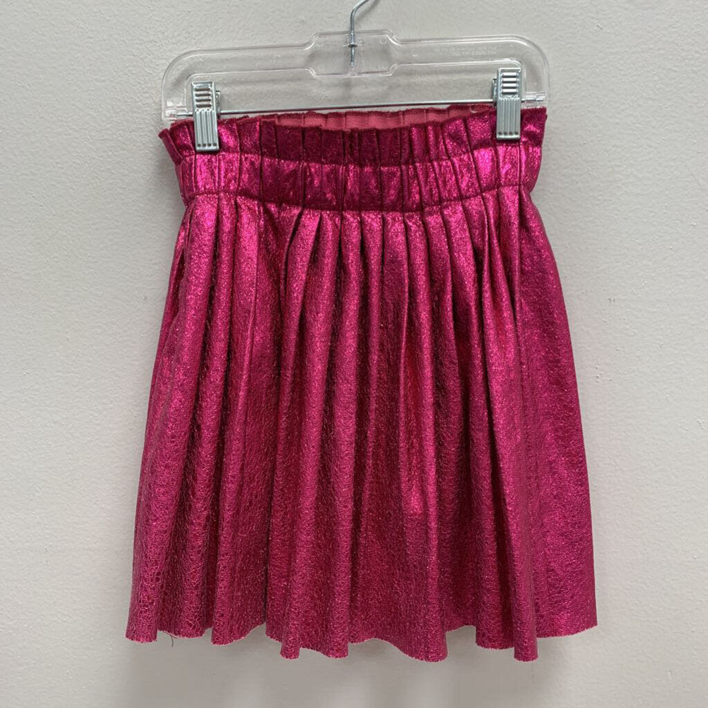 8: Foil Pleated Lined Skirt