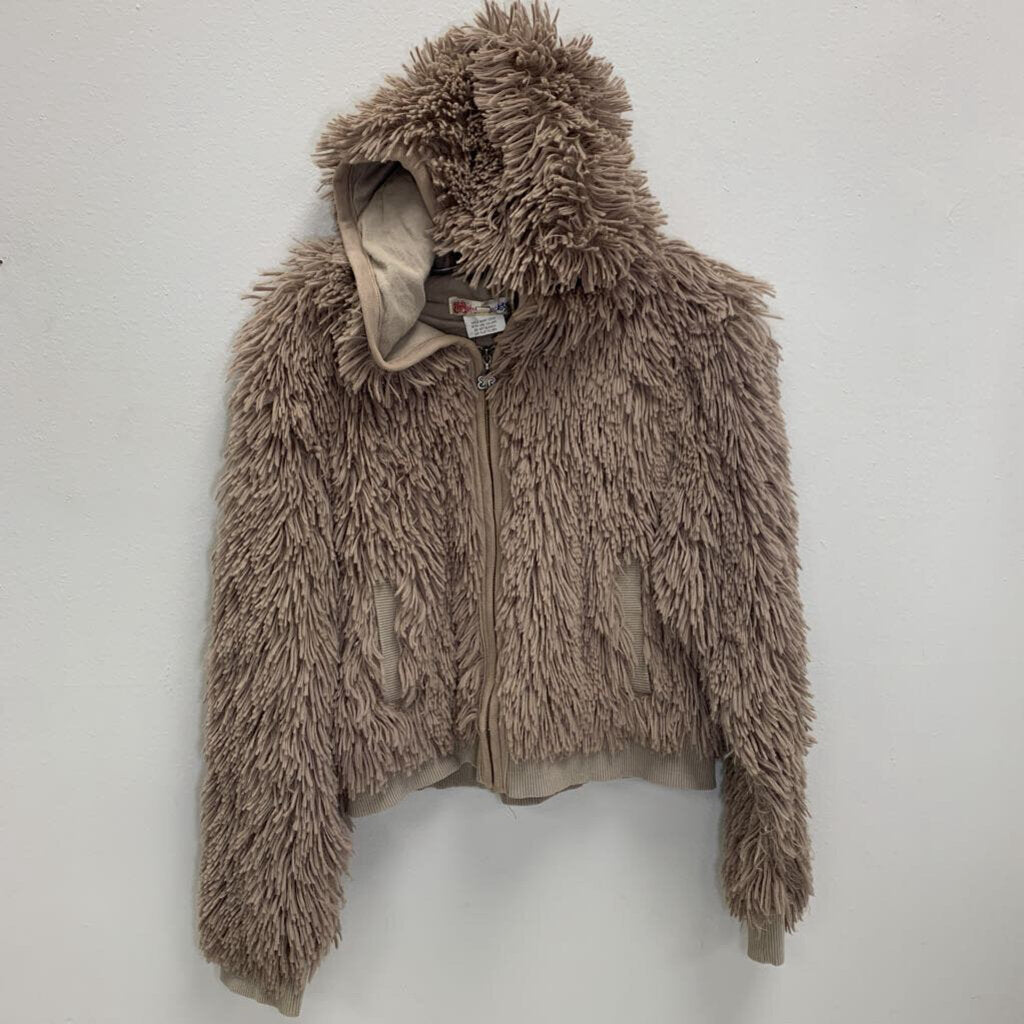 8-10: Hooded Shag Jacket