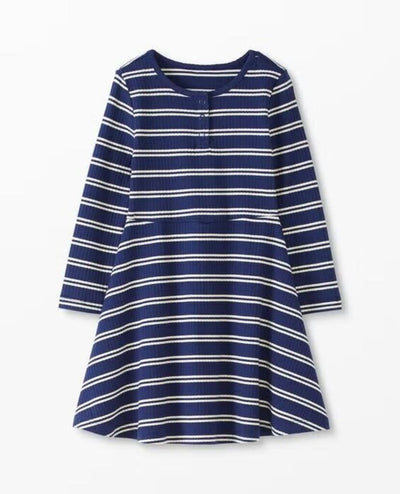 6-7: Striped Fit & Flare Dress NWT