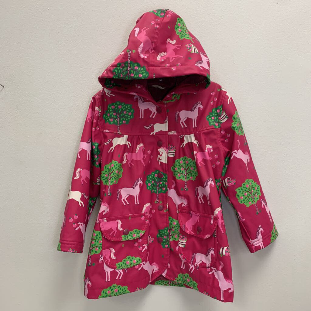 4: Terry Lined Raincoat - Horses + Apples