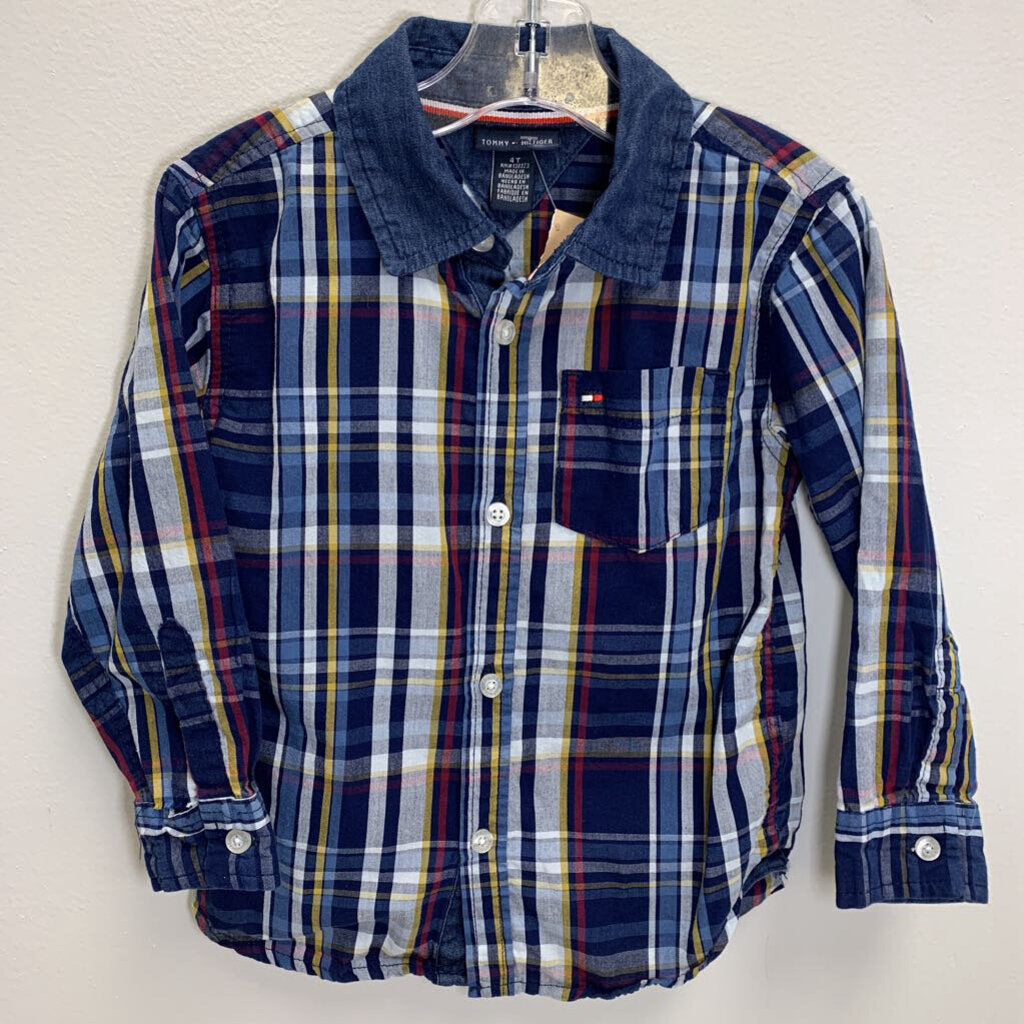 4T: Plaid Button Down Shirt