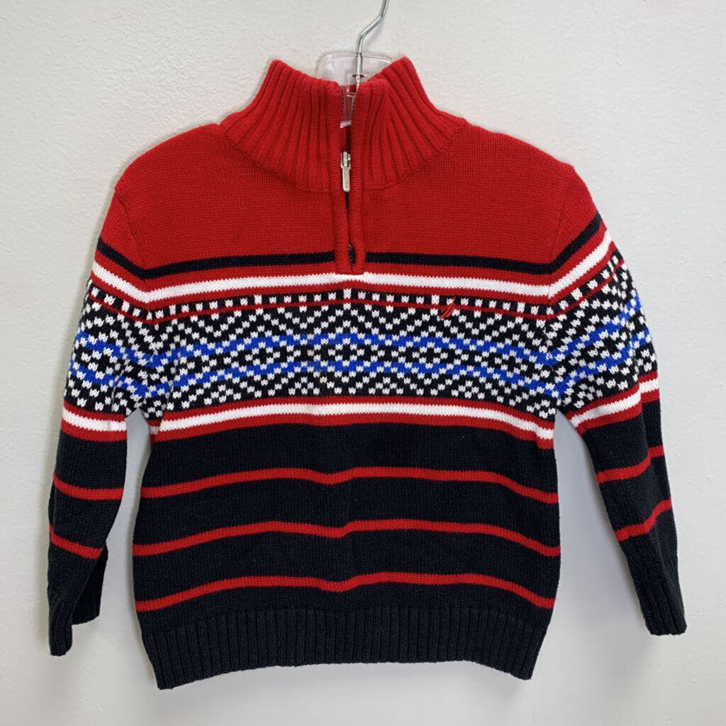 2T: 1/4 Zip Knit Pullover