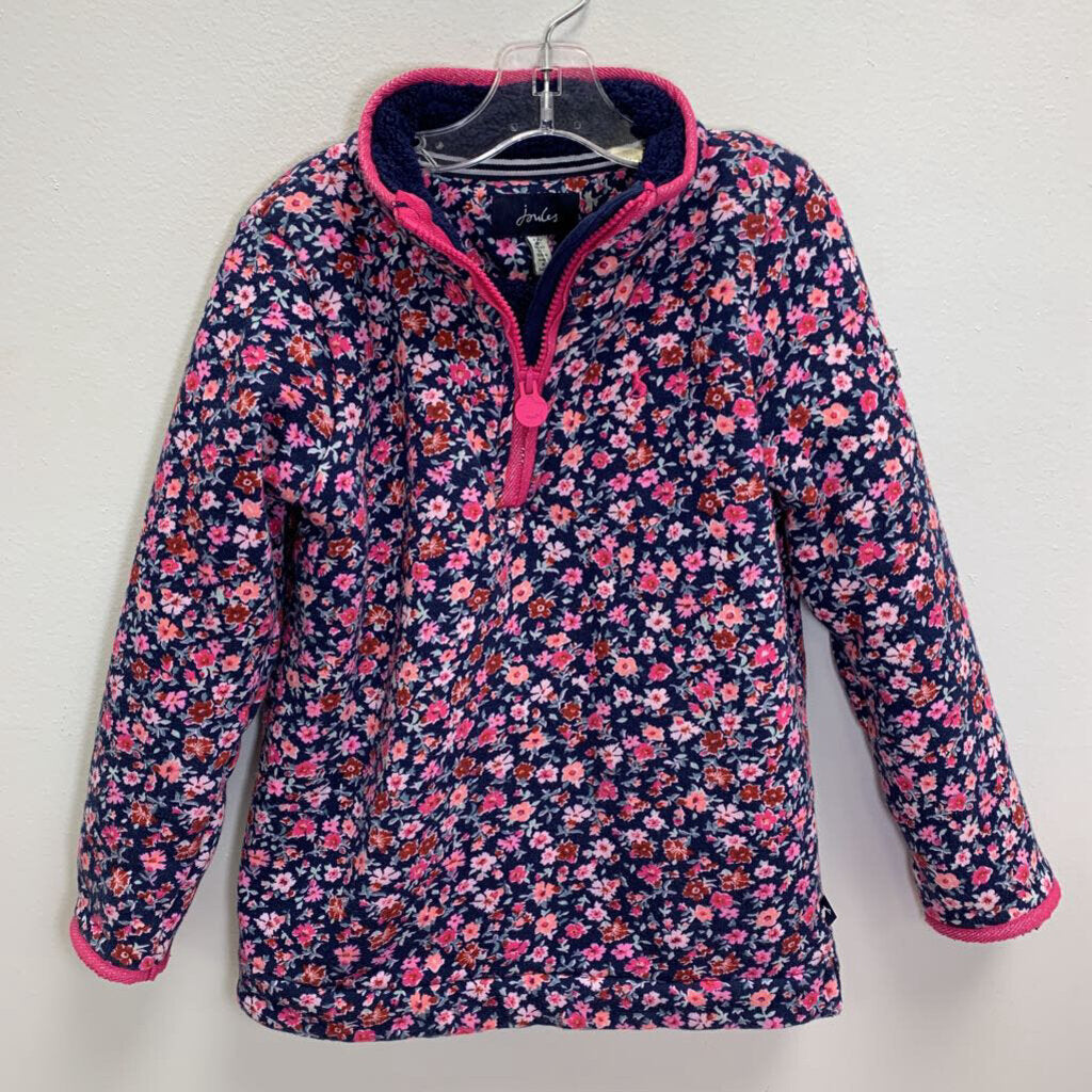 7-8Y: Fleece Lined Floral Pullover