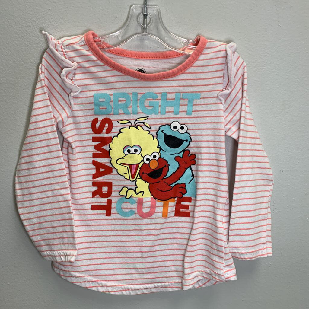 2T: Striped Bright Smart Cute Sesame Top