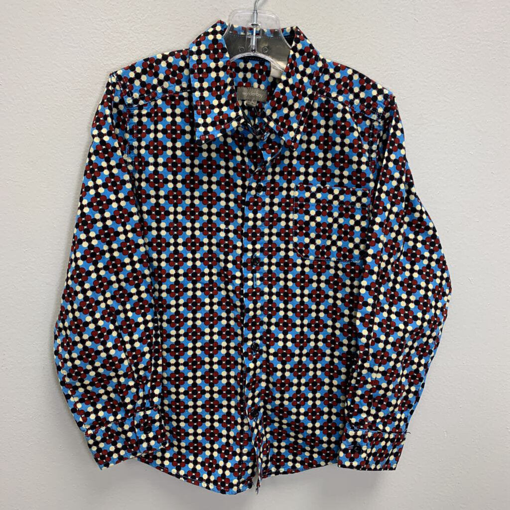 6: Graphic Dots Button Down Shirt Dress