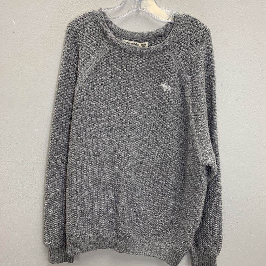 11-12: Embroidered Logo Knit Pullover