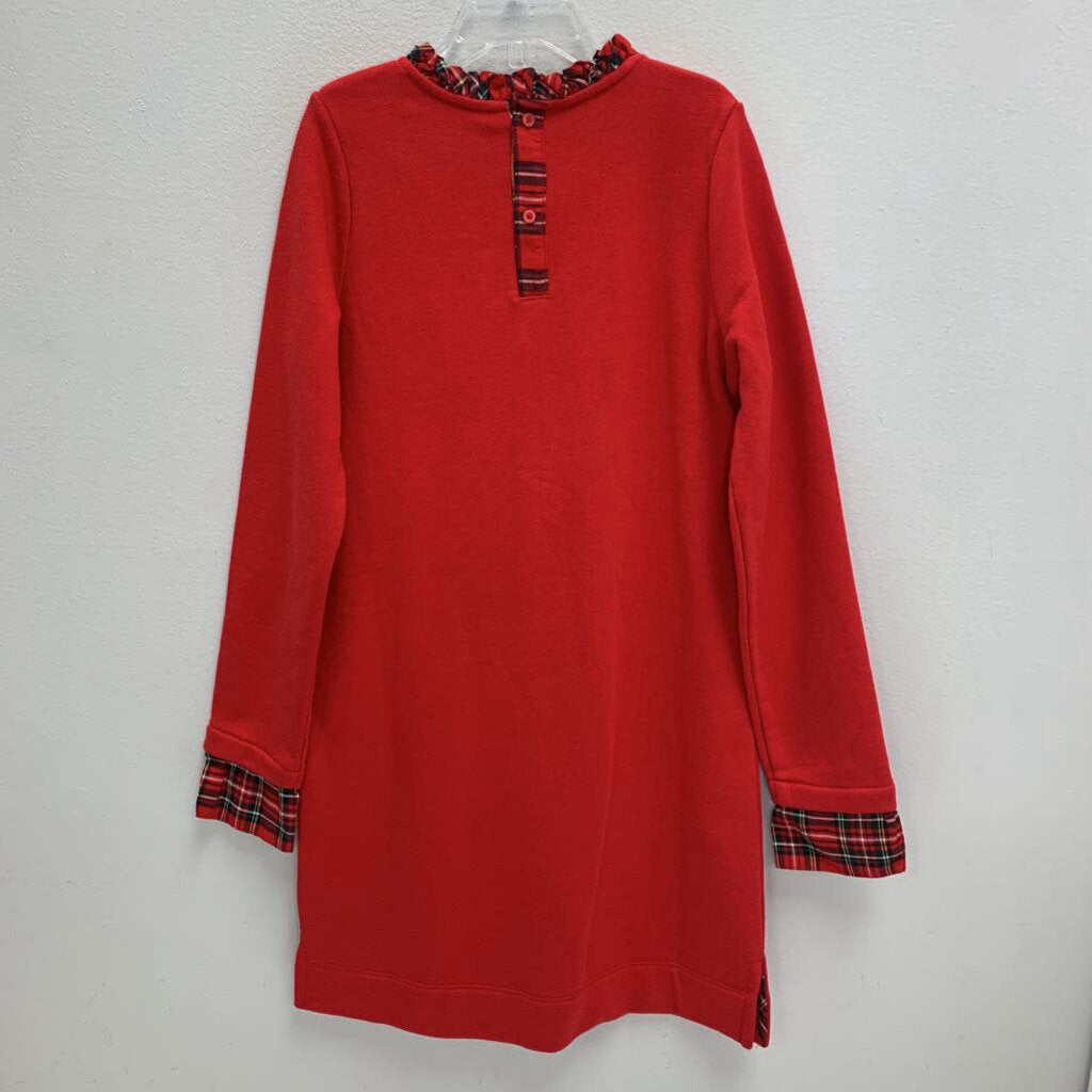 10-12: Ruffle Neck Sweatshirt Dress NWT