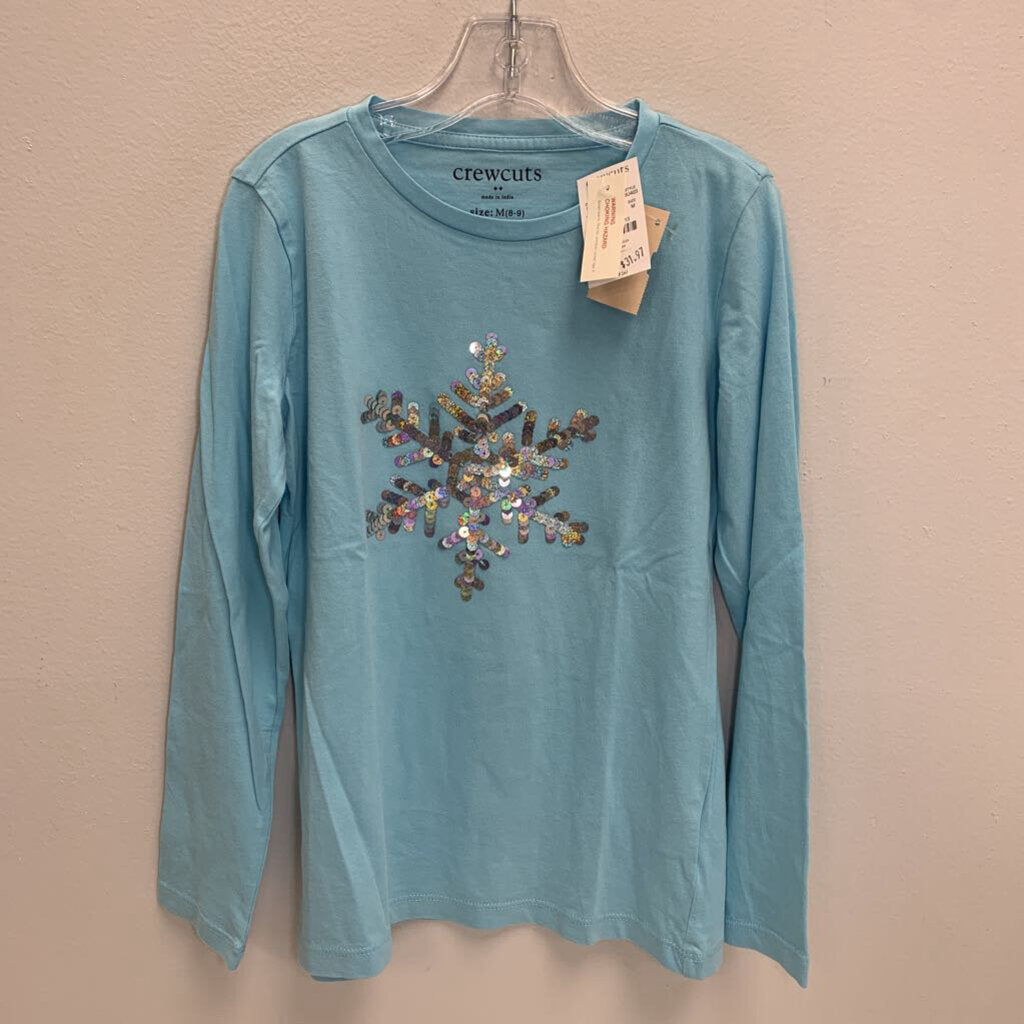 8-9: Snowflake Sequin T-Shirt NWT