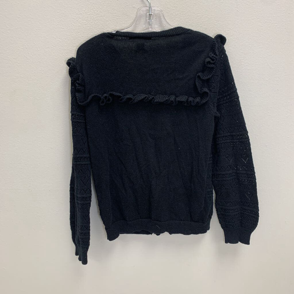 6-7: Ruffle Cardigan Sweater