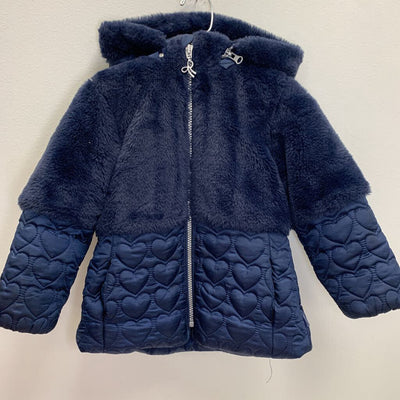 3: Quilted Heart + Faux Fur Hooded Jacket