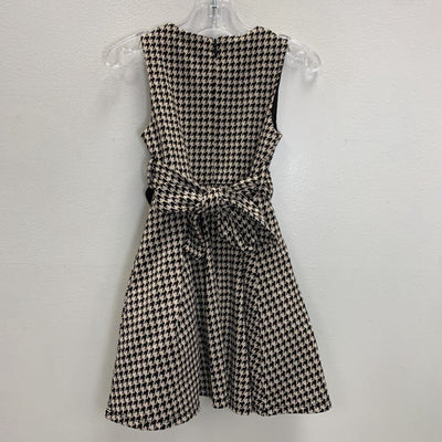 3: Houndstooth Belted Dress w/ Tulle Underskirt