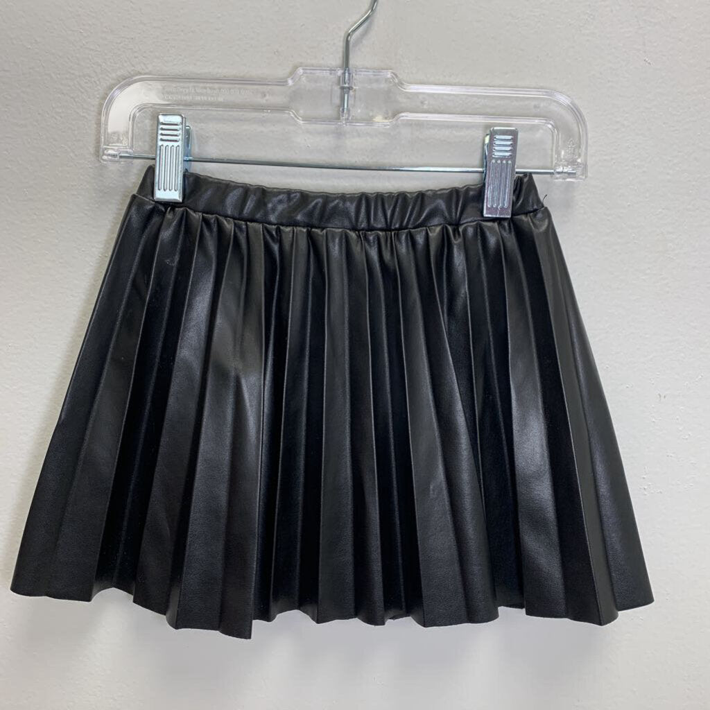 2-3: Pleated Pleather Skirt
