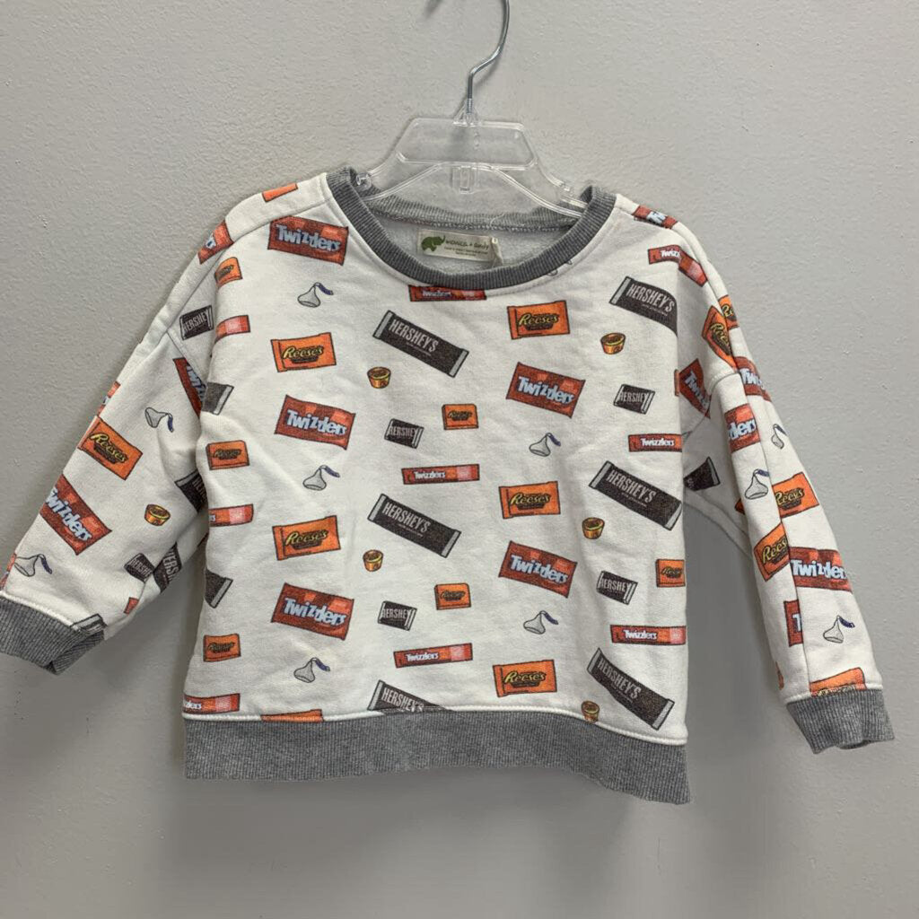 2T: Crewneck Sweatshirt - Candy