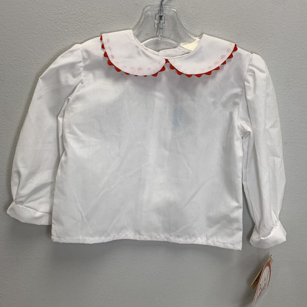 24M: Peter Pan Collared w/ Ric Rac Trim Shirt NWT