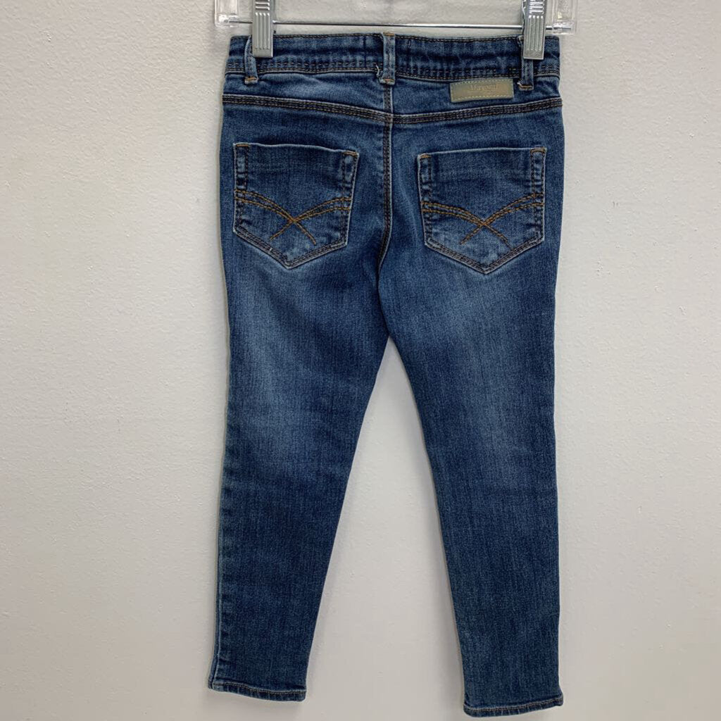 5: Denim Pants w/ Rhinestone Accents
