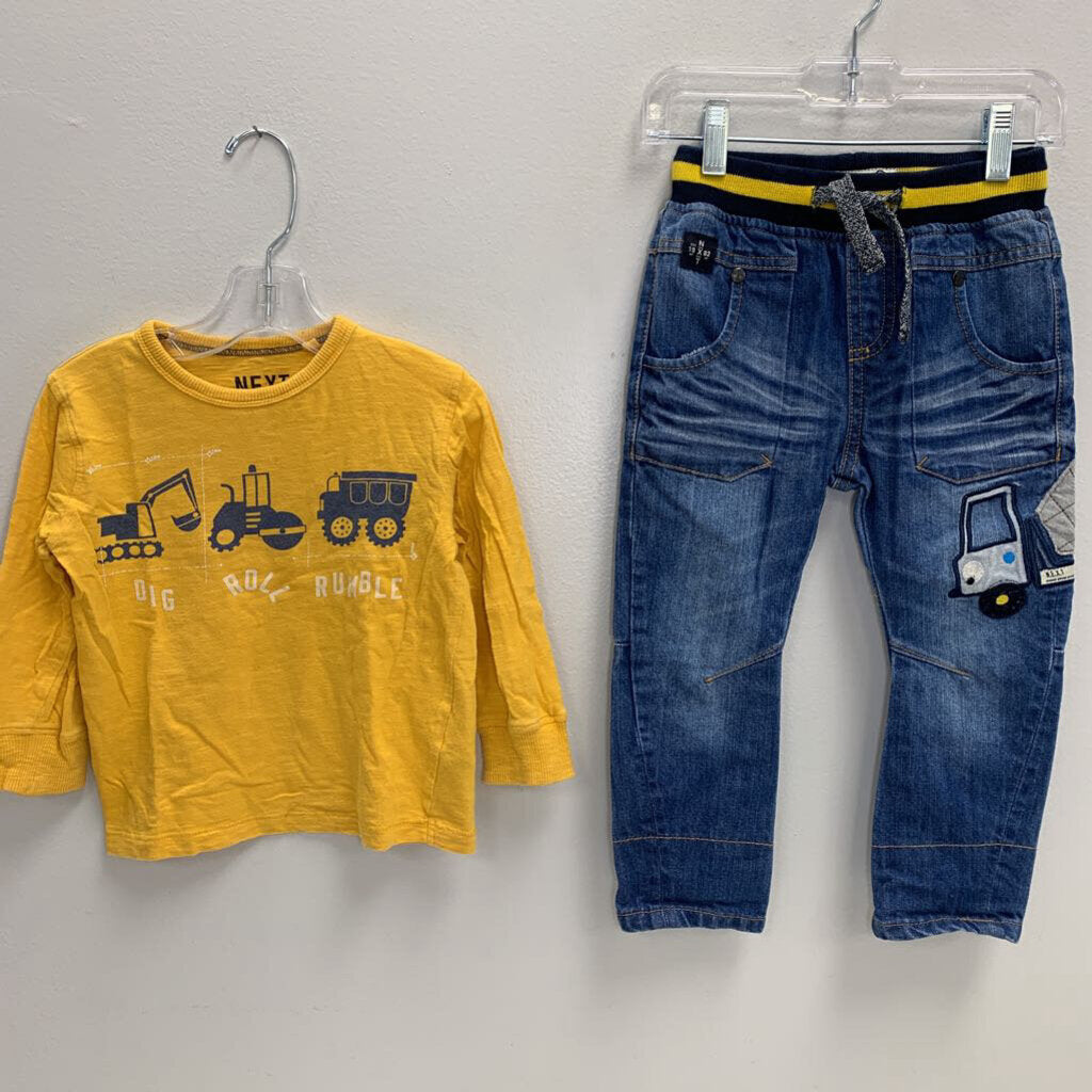 2-3: Mega Tough T-Shirt and Applique Denim Pants