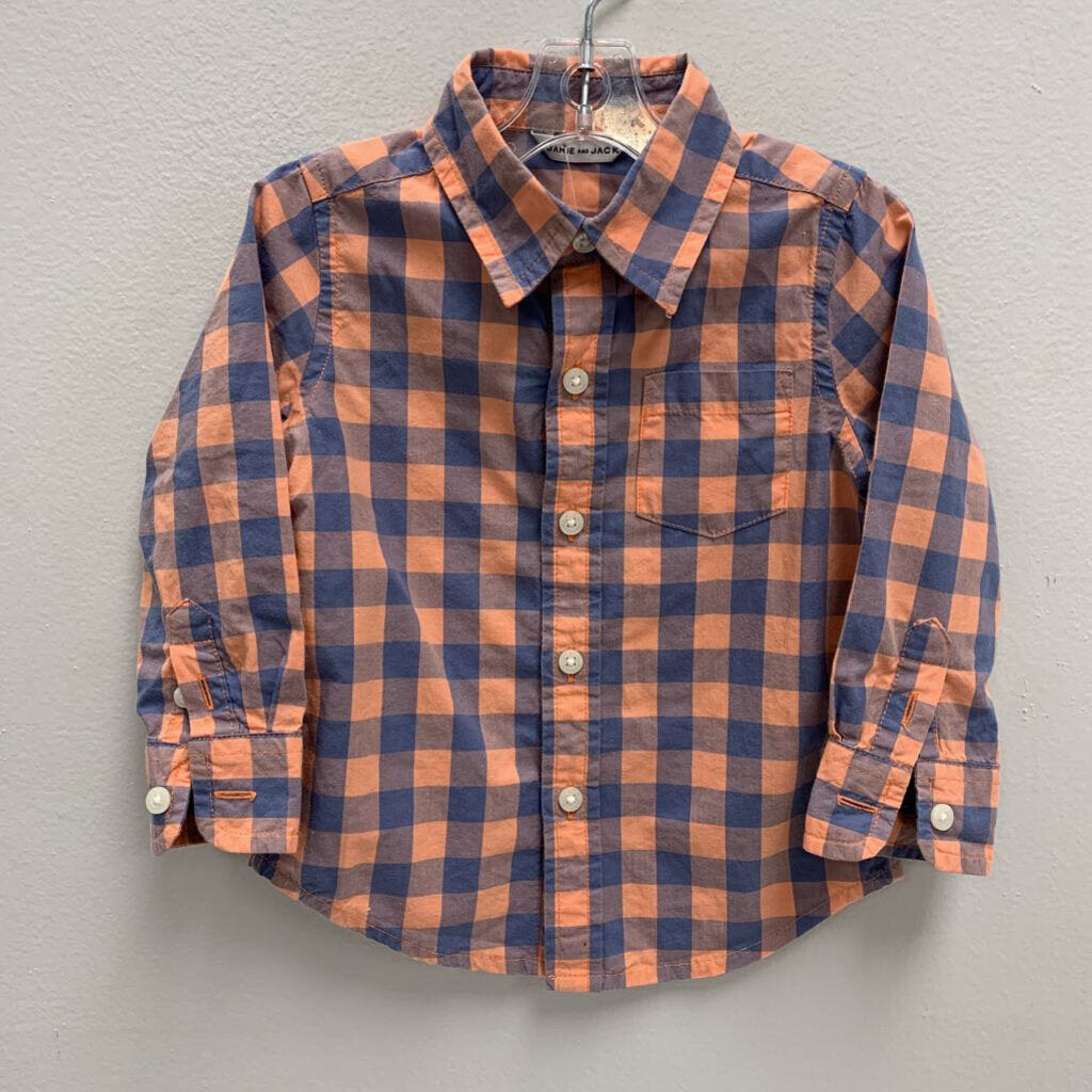 12-18M: Plaid Button Down Shirt
