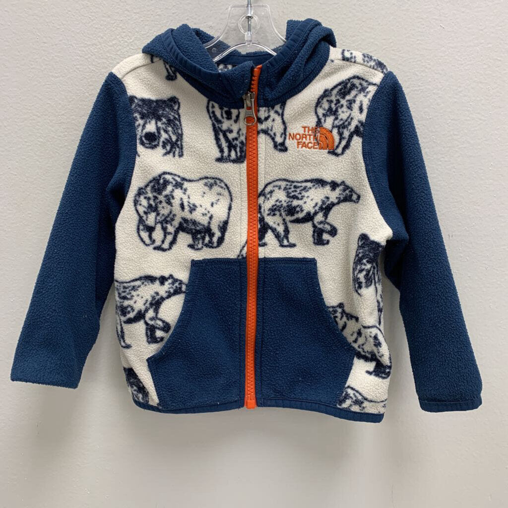 12-18M: Fleece Hooded Jacket - Polar Bears