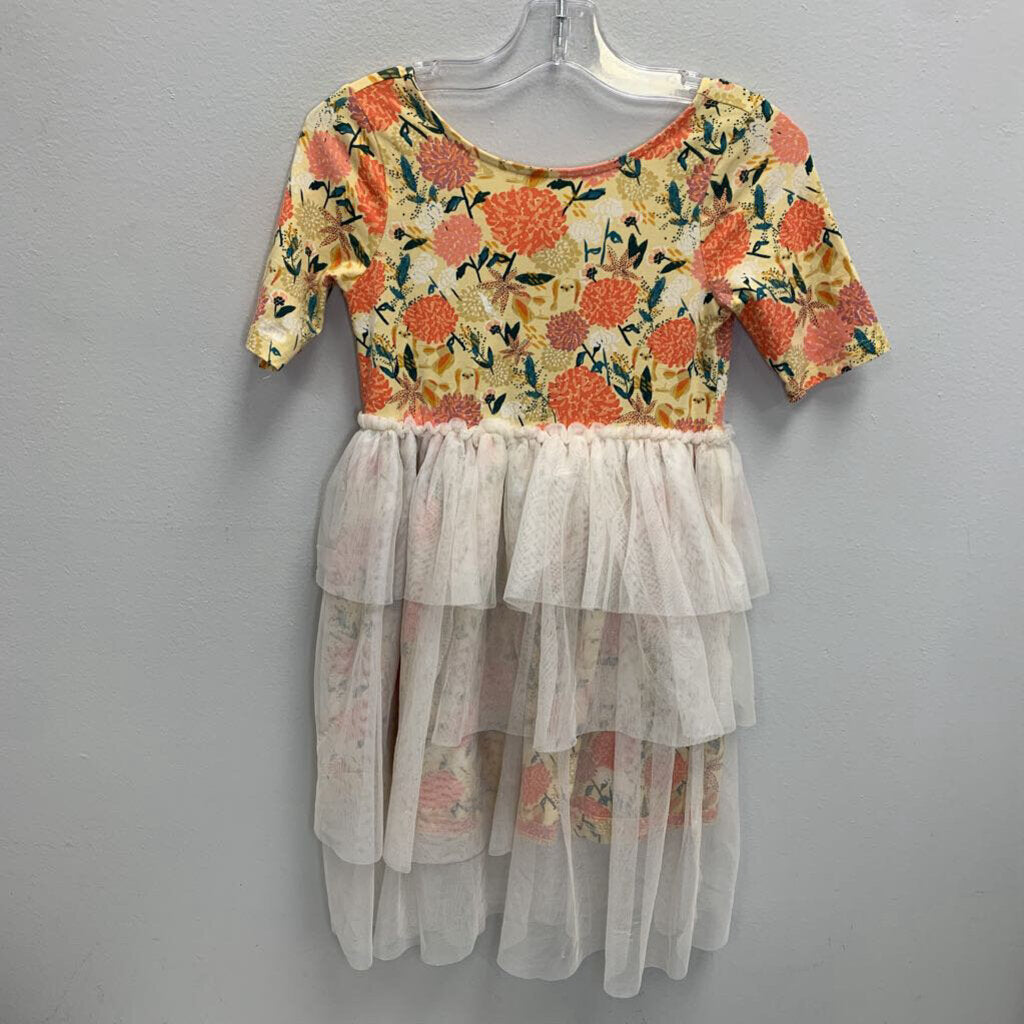 6: Floral Tiered Tulle Dress