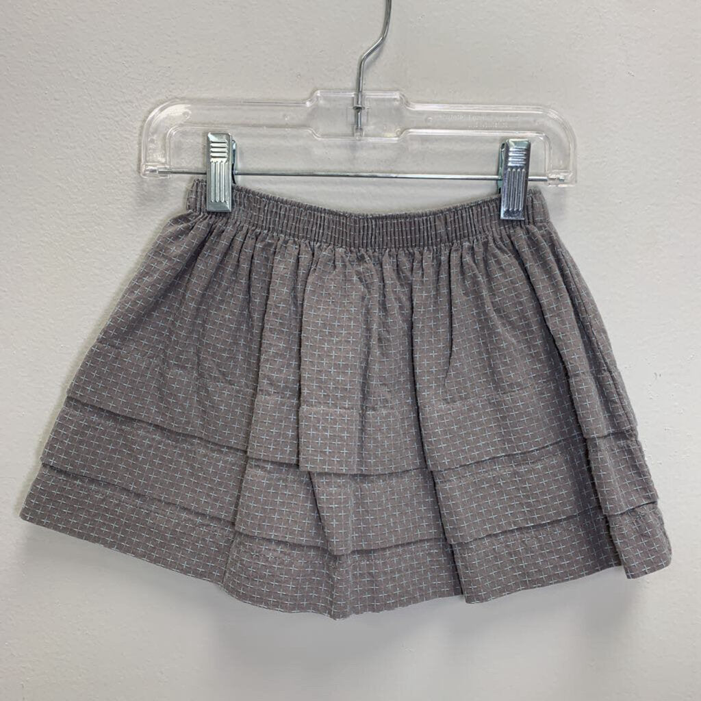 2: Embroidered Linen Twirl Skirt