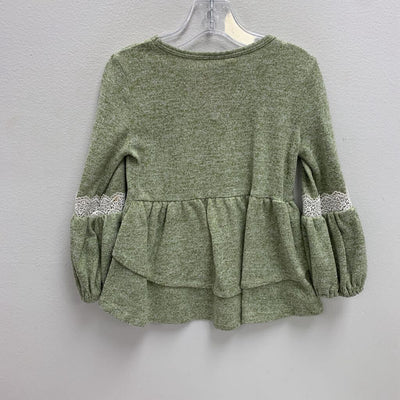3T: Sequin Owl Embroidered Arm Sleeves Top AS IS