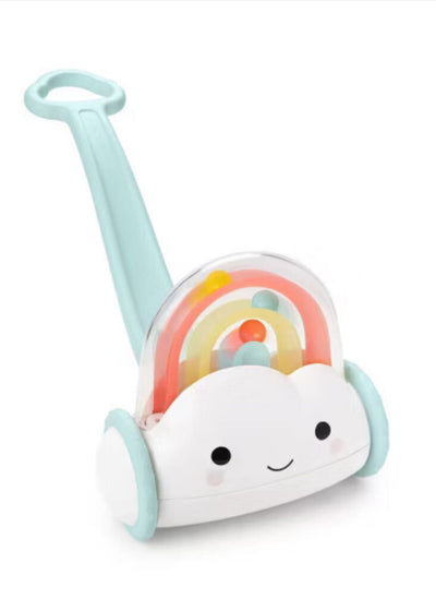 Silver Lining Cloud Rainbow Push Toy NIB